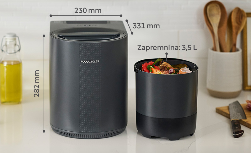 FoodCycler Eco 3 – pomoćnik za preradu kuhinjskog otpada - Tehničke specifikacije